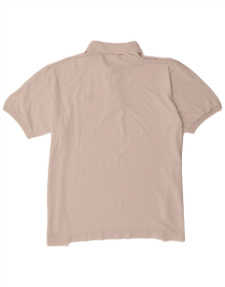 Męska koszulka polo Lacoste, rozmiar 7, 2XL, biała, bawełniana