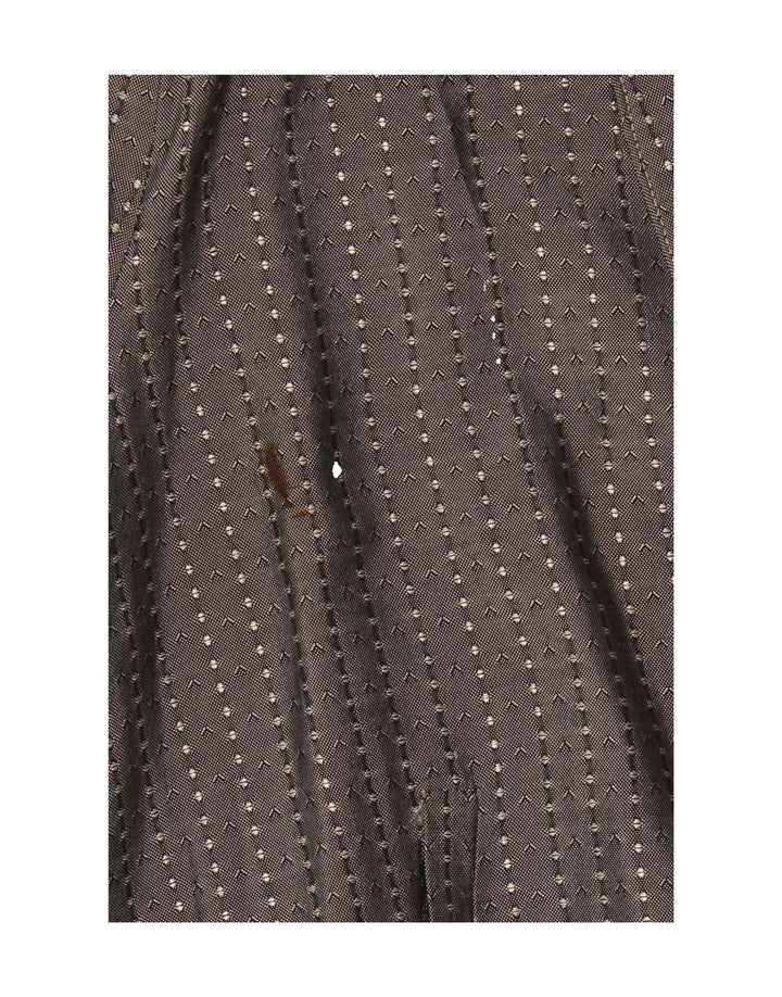 VINTAGE Womens Military Jacket UK 16 Large Grey Spotted Acetate Vintage Vintage and Second-Hand Vintage from Messina Hembry 