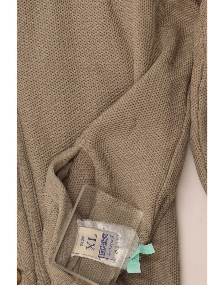 Kurtka męska dresowa Jeckerson XL, beżowa, bawełniana