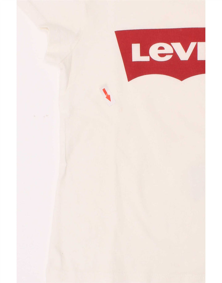 Chłopięcy T-shirt z grafiką Levi's Top 4-5 lat, biała bawełna