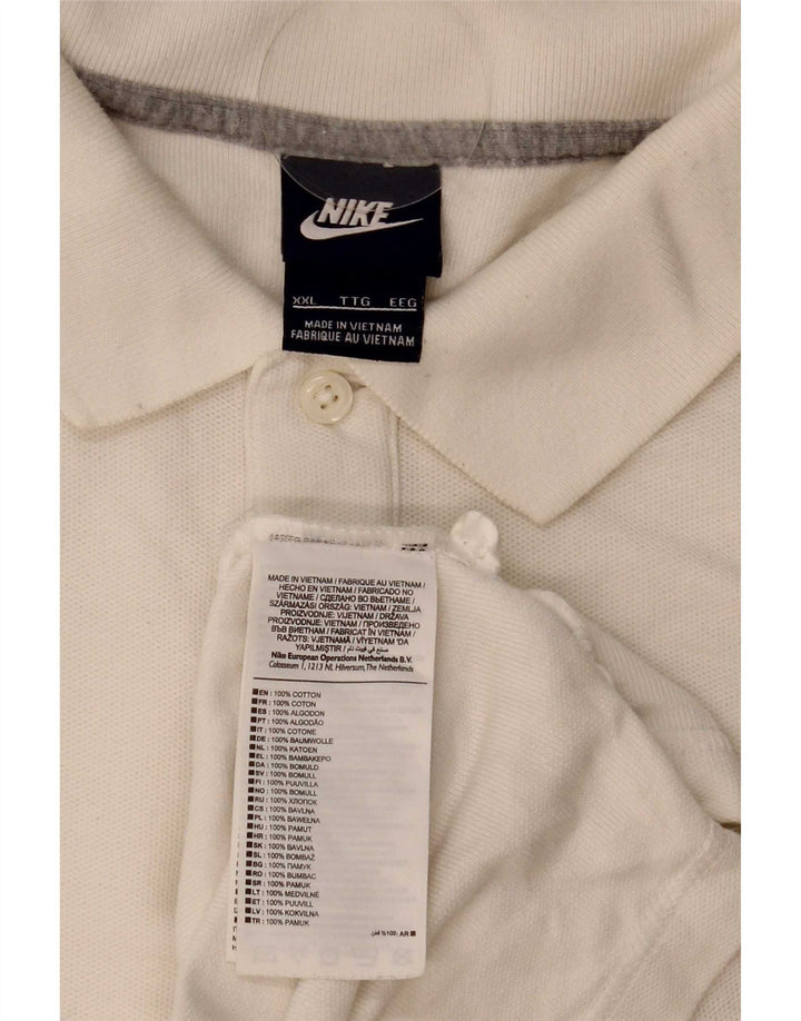 Męska koszulka polo Nike 2XL Biała bawełna