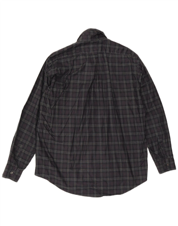 Koszula męska Trussardi 2XL, bawełniana szara krata