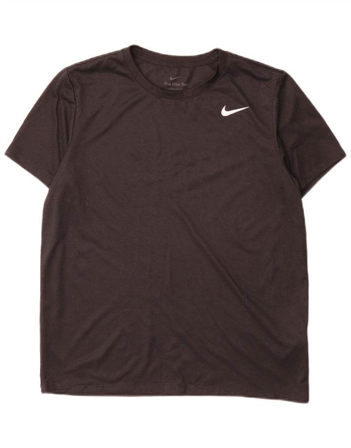 Damska koszulka Nike Dri Fit Top, średnia, czarna, poliestrowa, sportowa