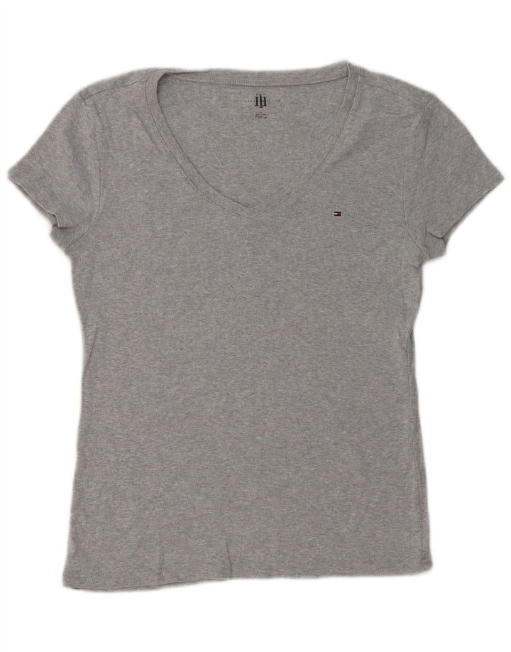 T-shirt damski TOMMY HILFIGER Top UK 12 Średni szary