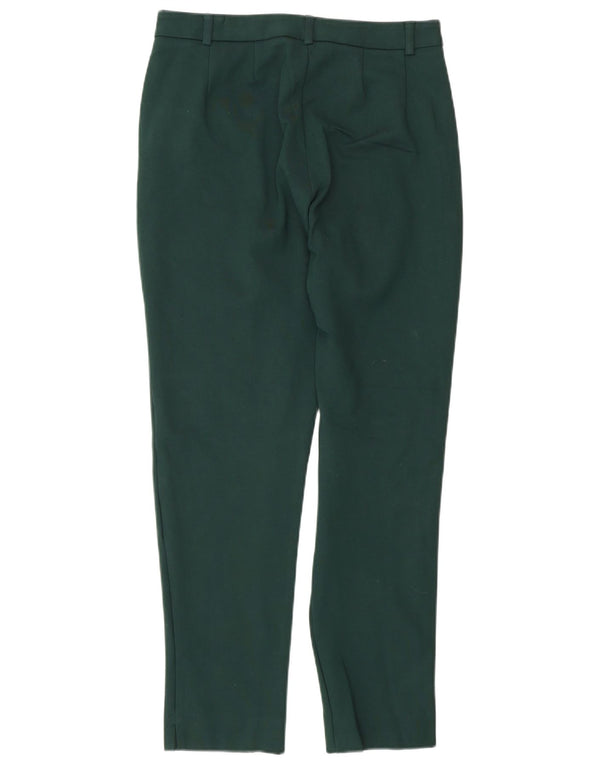 Damskie spodnie garniturowe Marks & Spencer UK 10 Small W27 L27 Zielony Klasyczny