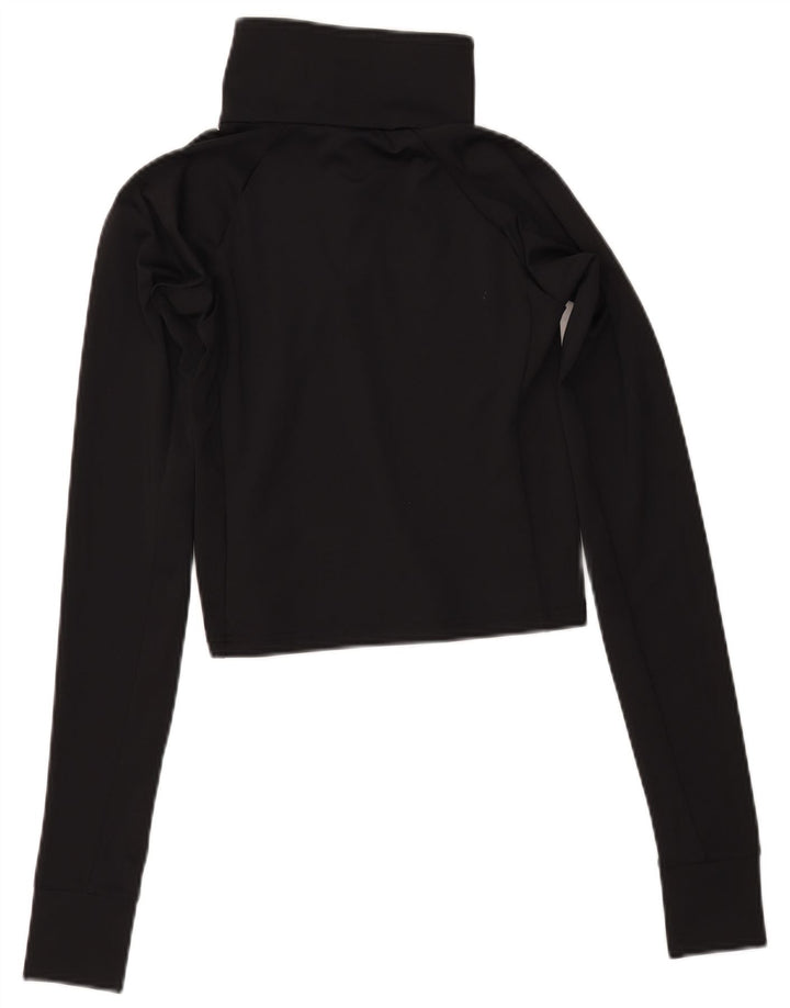 Damski dres z krótkim rękawem COLUMBIA, zapinany na guziki, UK 12, średni czarny