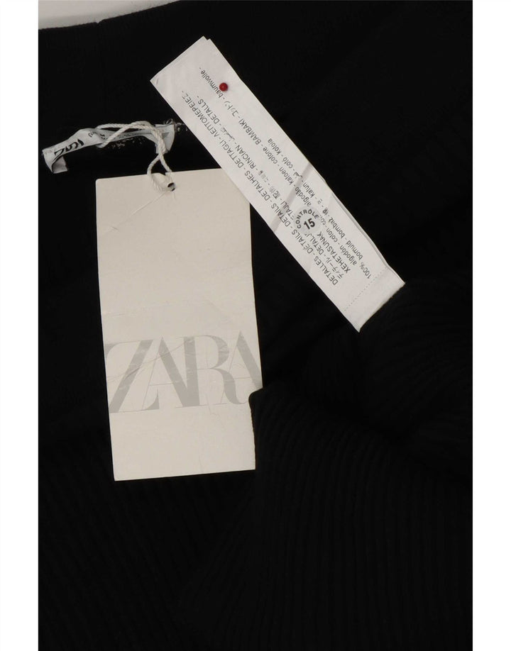 Spódnica maxi Zara damska średnia W28 czarna bawełna