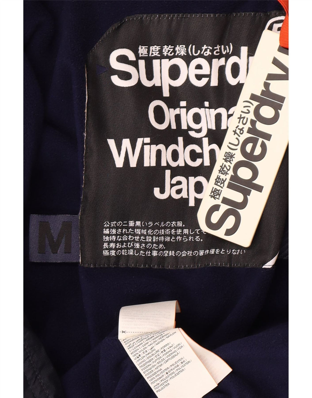 Męska ocieplana kurtka Superdry UK 38, średni granatowy nylon