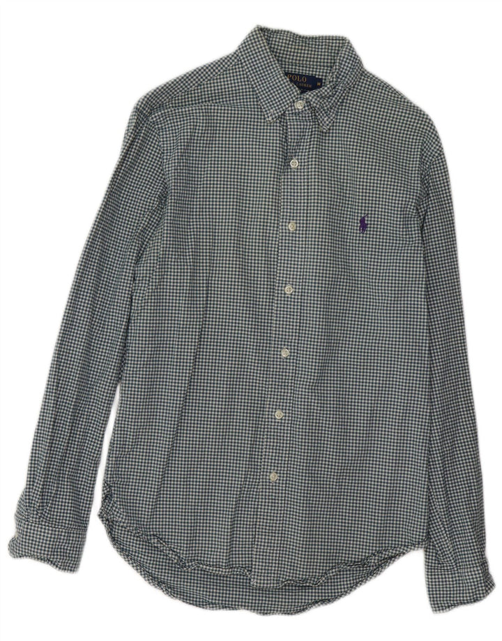 POLO RALPH LAUREN Męska koszula flanelowa ze stretchu, w kolorze średnioniebieskim w kratkę