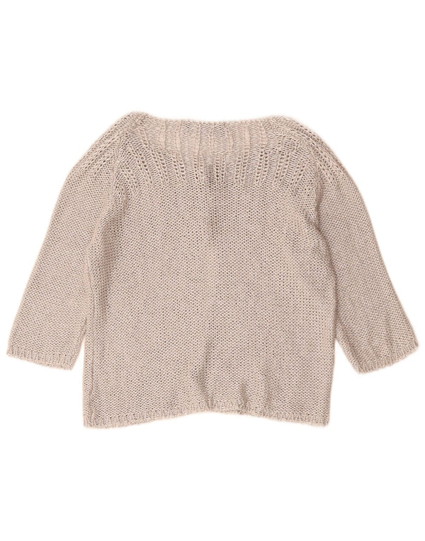 Damski sweter rozpinany ZARA z rękawem 3/4 UK 12, średni szary