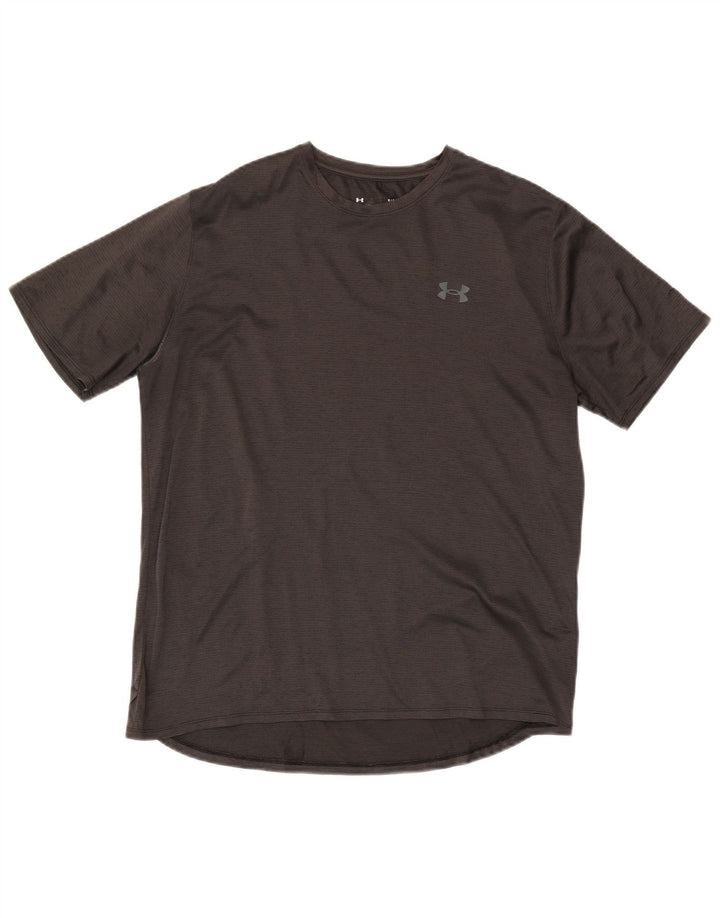 Męski T-shirt UNDER ARMOUR, duży, szary, poliester