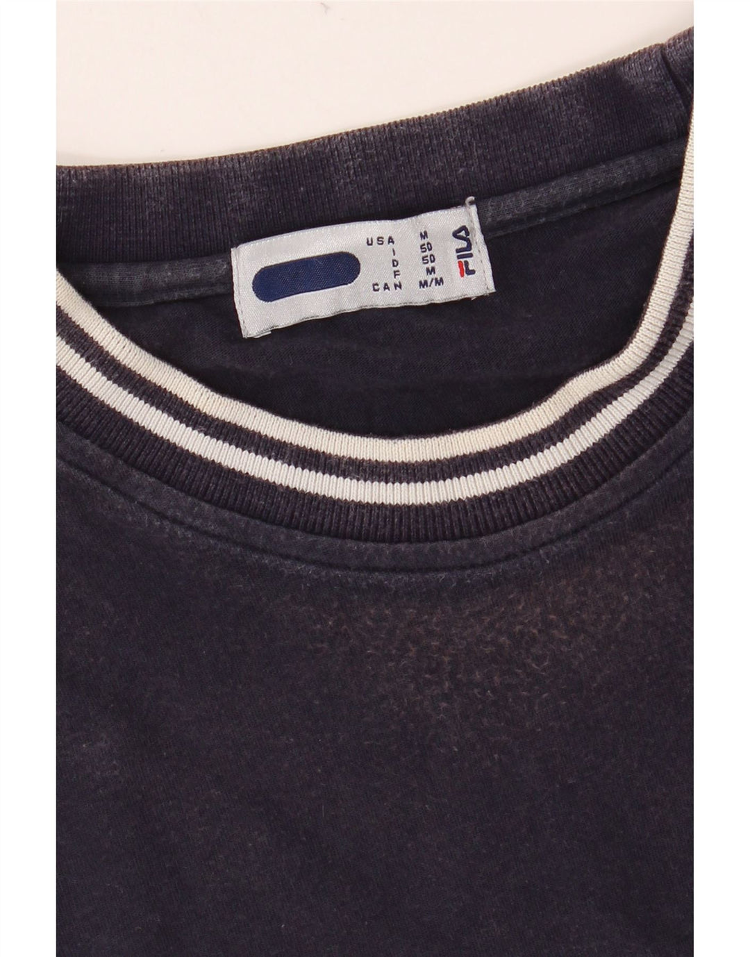 Męska koszulka z grafiką FILA Top IT 50, średnia, granatowa, bawełniana