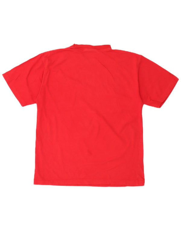 T-shirt męski Reebok, duży, czerwony, bawełniany
