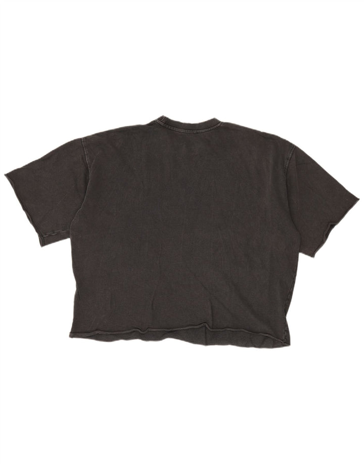 Damska koszulka oversize Zara Top UK 10 Small, szara bawełna