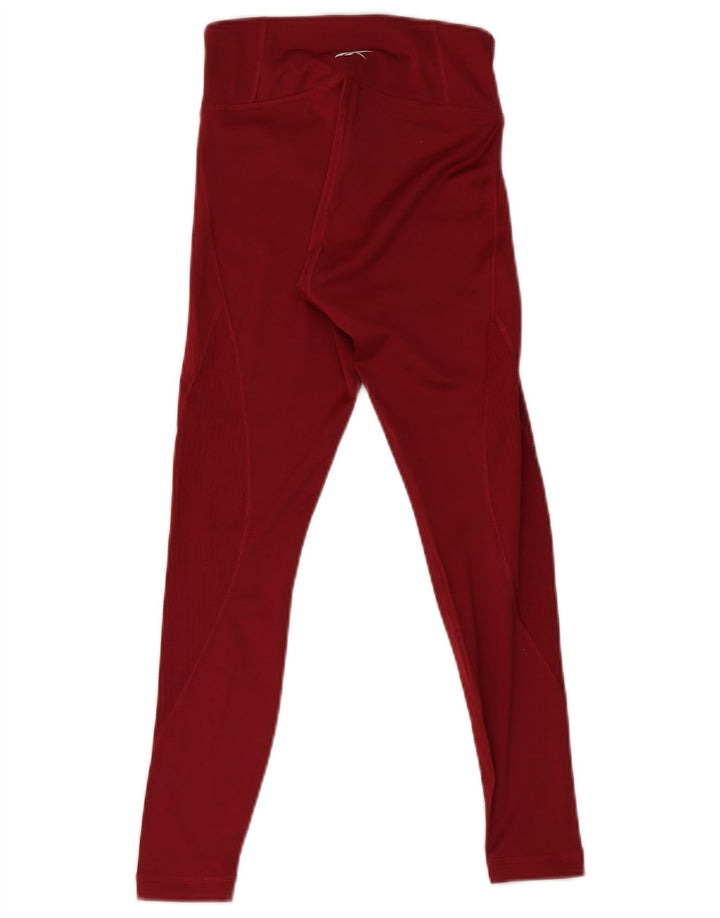 Legginsy damskie Reebok UK 4 XS, czerwone, poliestrowe