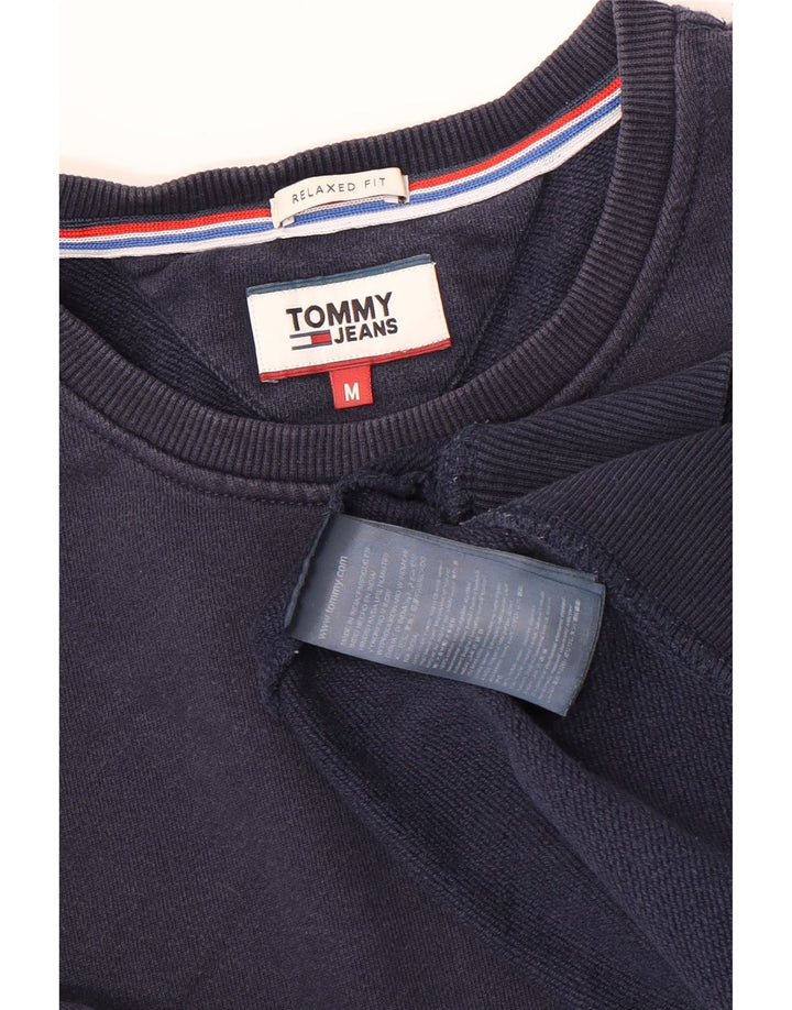 Męski sweter męski TOMMY HILFIGER o swobodnym kroju, w kolorze średniego granatu