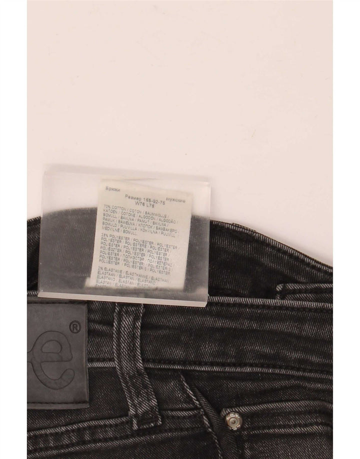 Męskie dżinsy Lee Malone Slim W30 L30, czarna bawełna