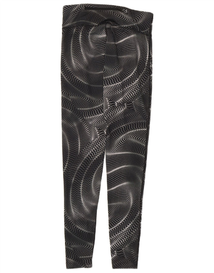 Damskie legginsy Nike Dri Fit UK 6 XS, czarny, geometryczny poliester