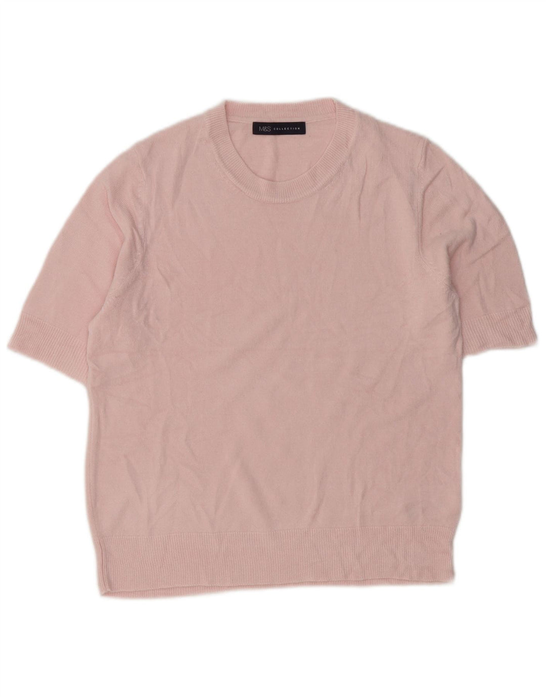 Sweter damski Marks & Spencer z okrągłym dekoltem, UK 12, średni róż