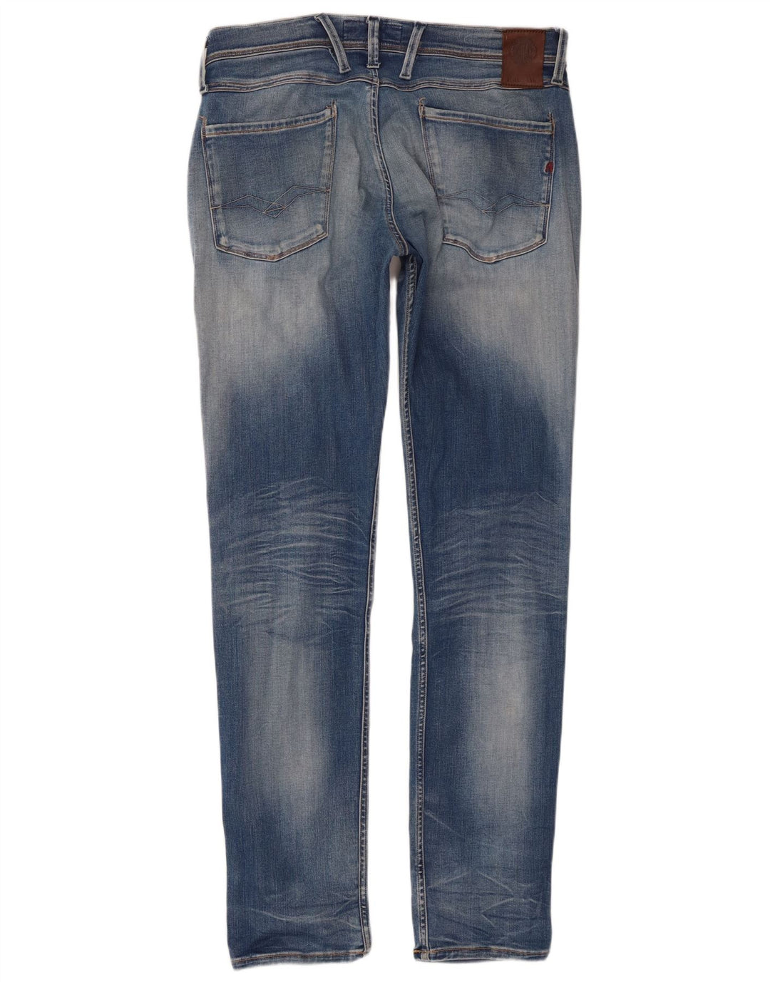 Męskie jeansy Replay Anbass Slim W33 L34 Niebieska bawełna