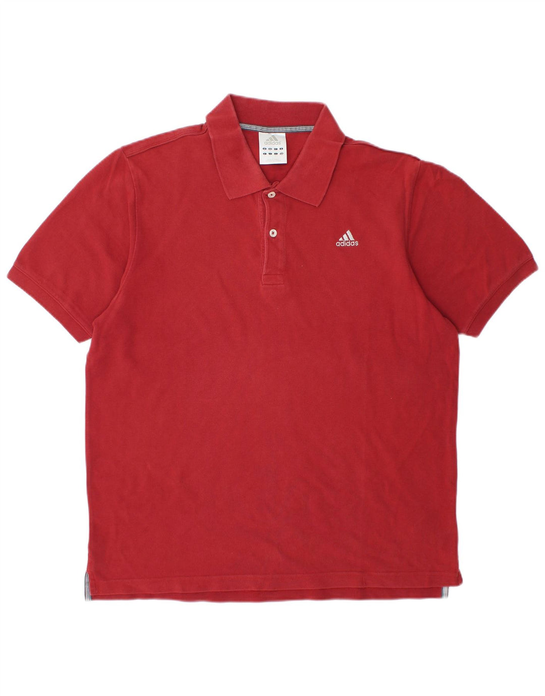 Męska koszulka polo ADIDAS, duża, czerwona, bawełniana