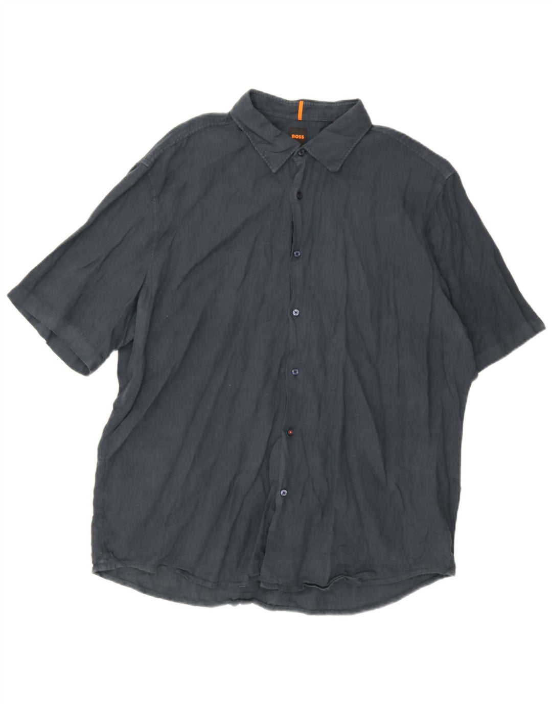Koszula męska z krótkim rękawem i regularnym krojem Hugo Boss, 2XL, granatowa
