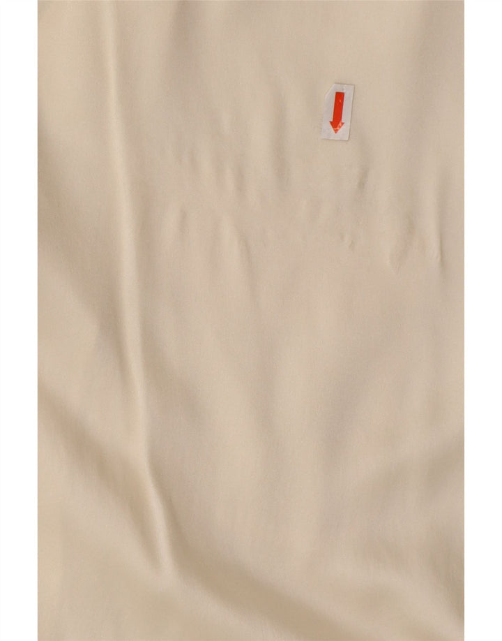 CALBROS Womens Military Short Sleeve Shirt Blouse IT 44 Medium Off White