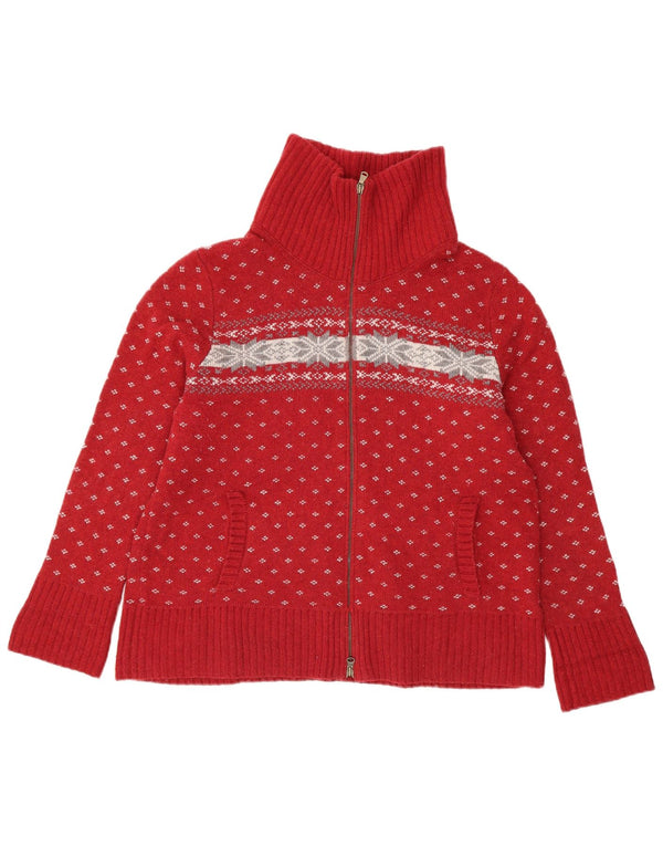 Sweter damski Eddie Bauer UK 18 XL, czerwony, Fair Isle Cotton