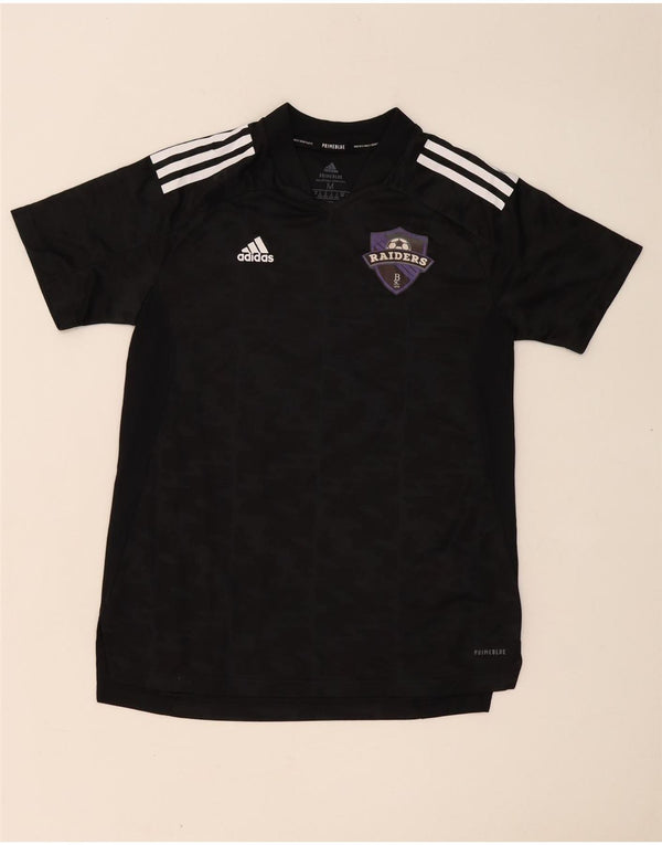 Damska koszulka Adidas Raiders Graphic Top UK 12/14 Średni czarny kamuflaż