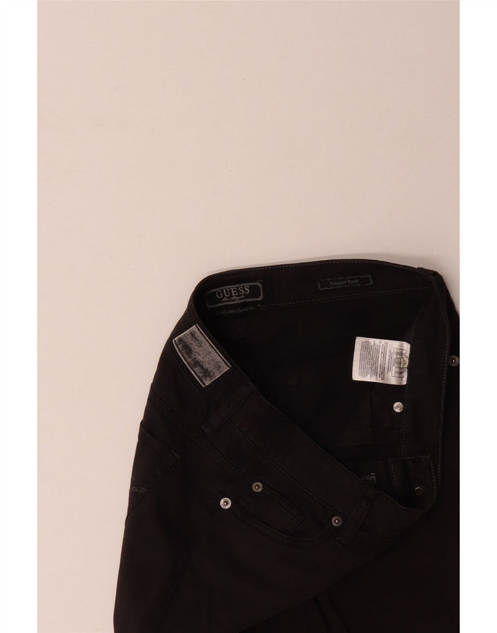 Damskie jeansy GUESS Starlet Bootcut W28 L30, czarne, bawełniane