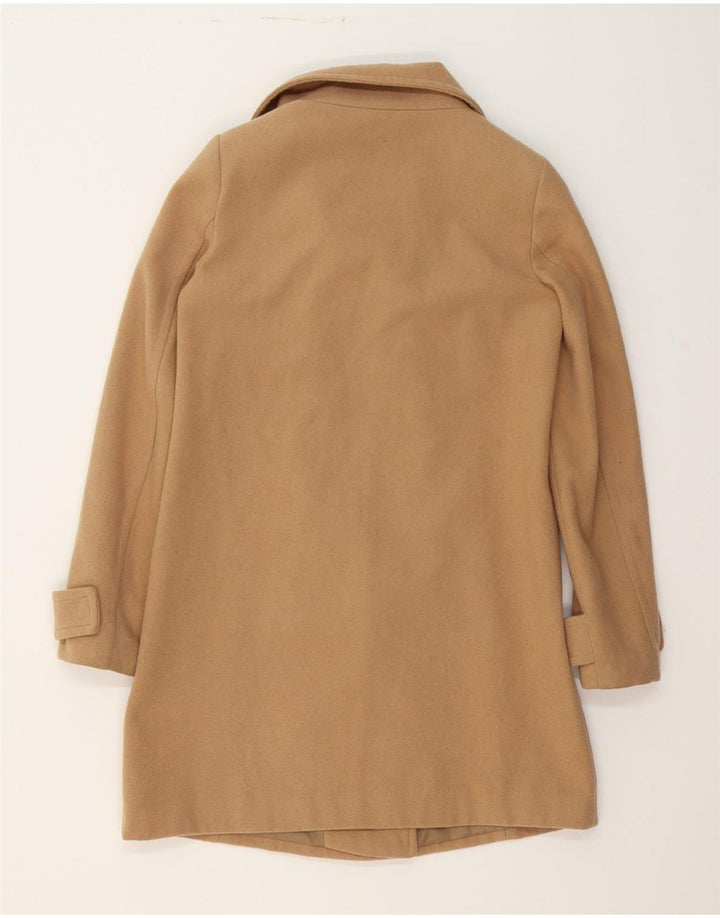 BENETTON Womens Overcoat UK 8 Small Brown Polyester Vintage Benetton and Second-Hand Benetton from Messina Hembry 