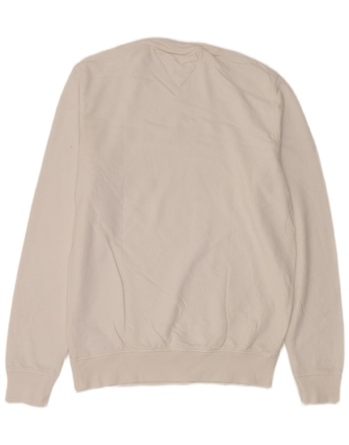 Męska bluza z grafiką Tommy Hilfiger, średnia biała bawełna