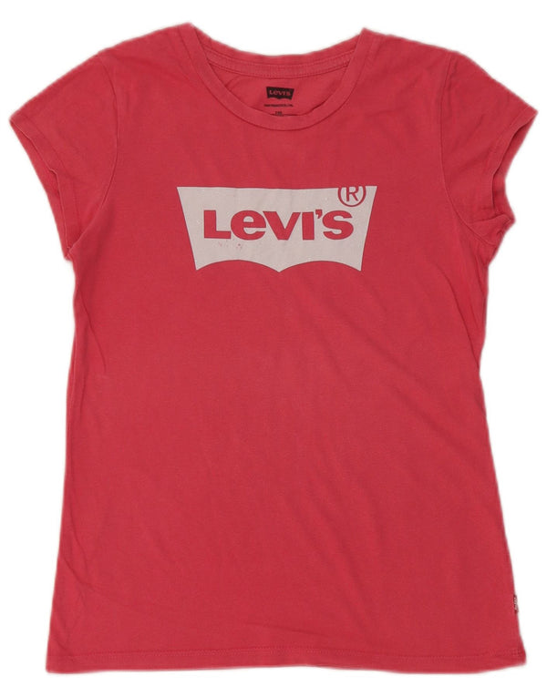 Dziewczęcy T-shirt z grafiką Levi's Top 13-14 lat Różowy