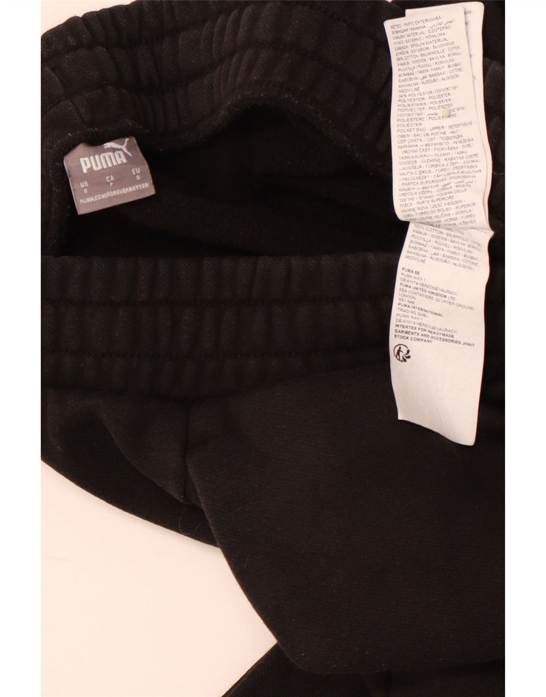 Męskie spodnie dresowe PUMA, małe, czarne, bawełniane