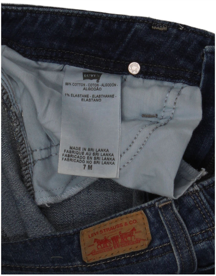 Damskie jeansy rozkloszowane Levi's US 7 Medium W30 L34 Niebieska bawełna