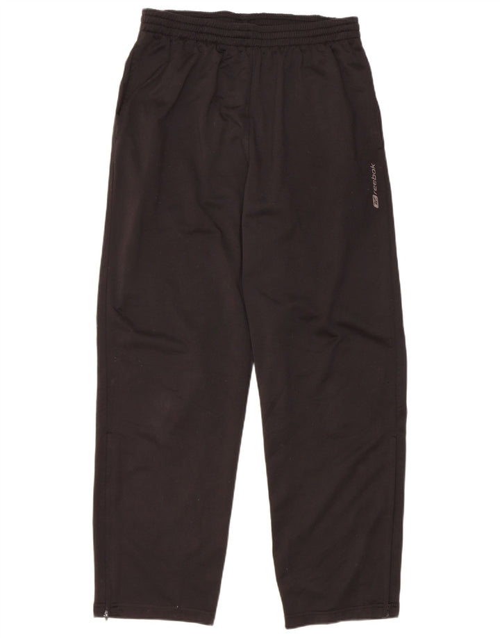 REEBOK Mens Tracksuit Trousers Small  Black Polyester