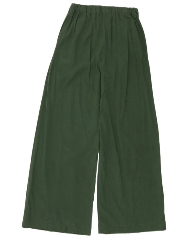 Damskie spodnie typu casual z wysokim stanem Topshop UK 8 Small W24 L31 Zielone