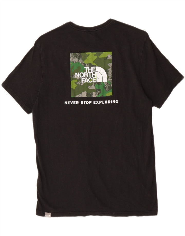 Męski T-shirt z grafiką The North Face, bawełniany, średni czarny