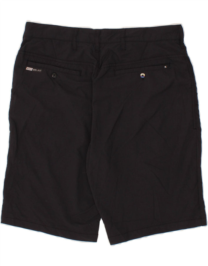 HURLEY Womens Chino Shorts W30 Medium Black Nylon Vintage Hurley and Second-Hand Hurley from Messina Hembry 