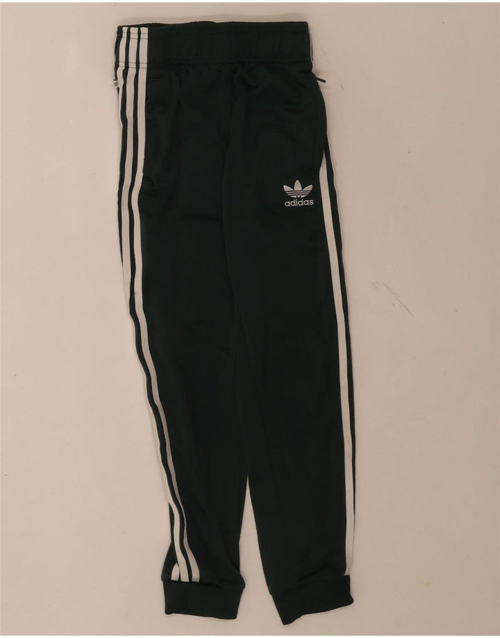 Adidas Chłopięce Spodnie Dresowe Joggery 9-10 Lat Zielony Poliester