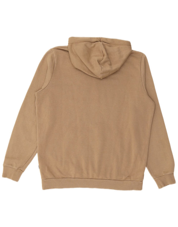 Męski sweter z kapturem i grafiką PUMA, średnio beżowy, bawełniany