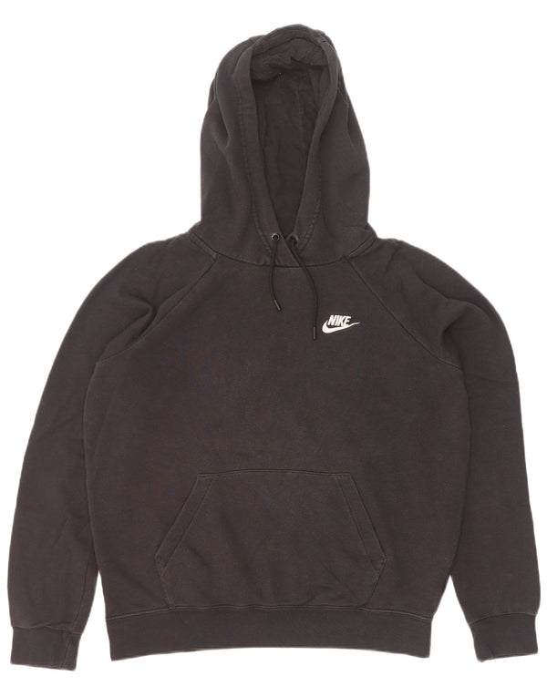 Damski sweter oversize z kapturem Nike UK 10, mały, czarny, bawełniany