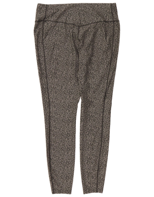 Damskie legginsy NIKE Dri Fit UK 18 XL, szary, poliestrowy wzór zwierzęcy