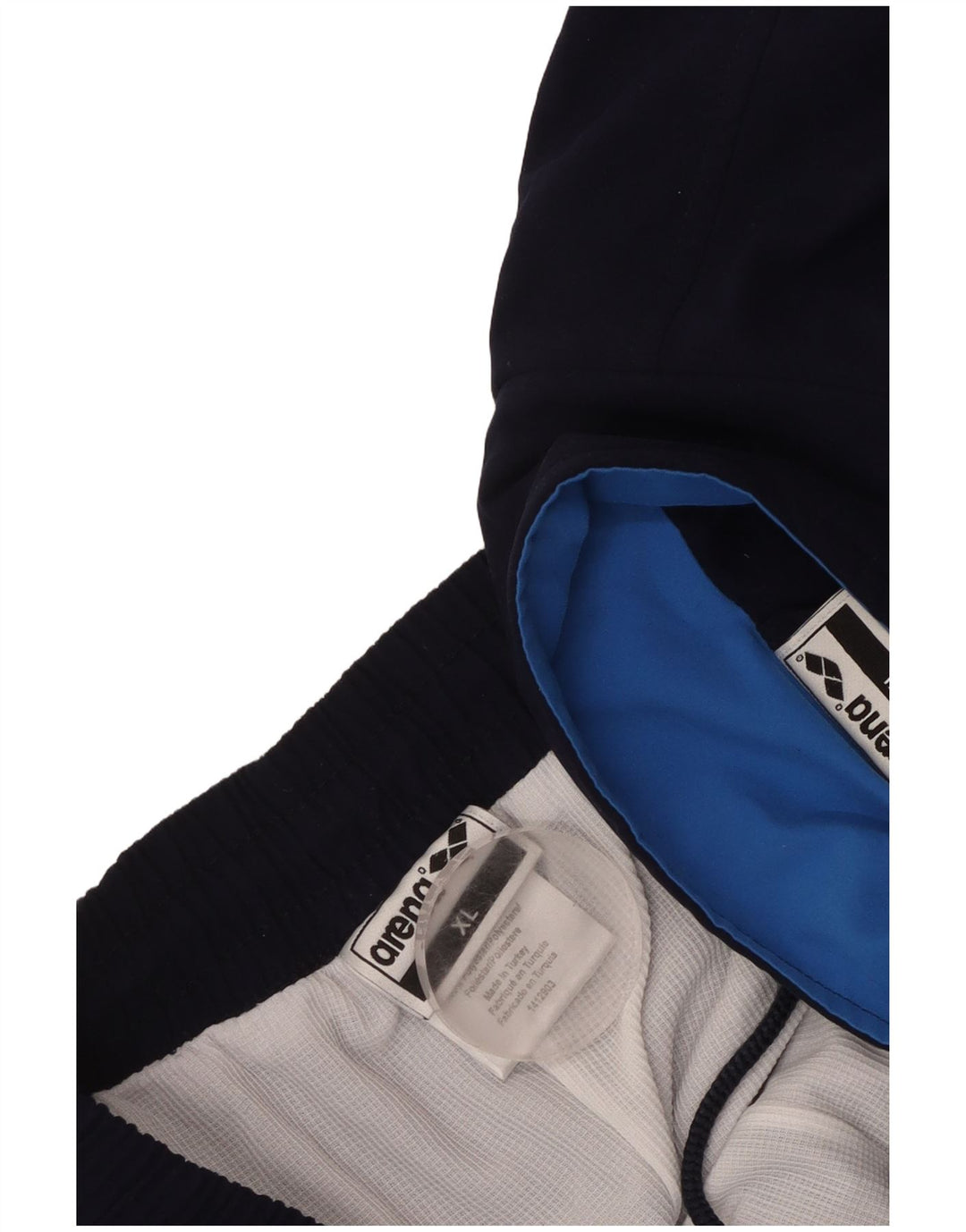 Męski dres Arena z grafiką, XL, granatowy, poliester z blokami kolorów