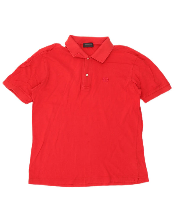 Męska koszulka polo Sergio Tacchini, bawełniana, w kolorze średnio czerwonym