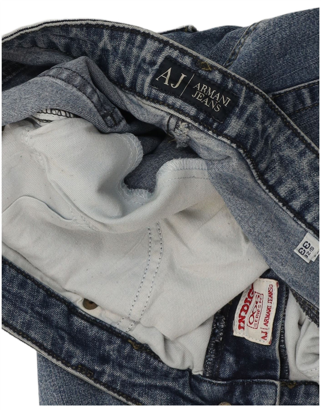 Damskie jeansy Armani Slim W33 L28 Niebieskie
