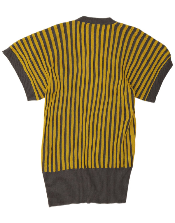 Damski sweter oversize o przedłużonym kroju Numph UK 6 XS w żółte paski