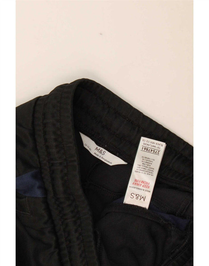 Marks & Spencer Chłopięce spodnie dresowe Joggery 12-13 lat Czarne