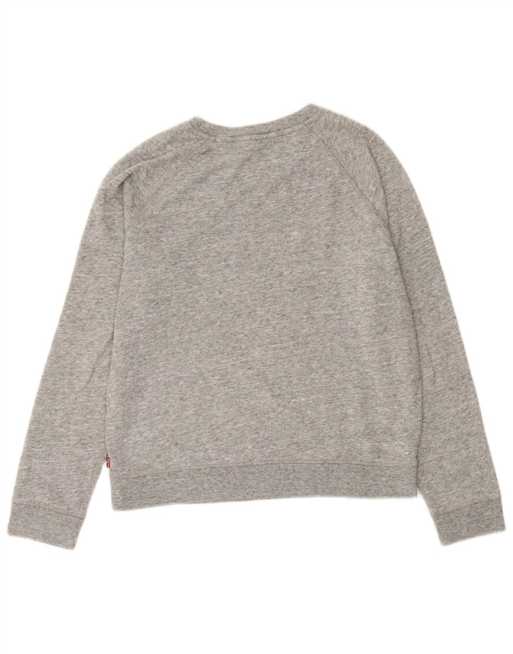 Damska bluza Levi's Graphic Jumper UK 14 Średni szary nakrapiany