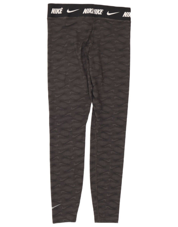 Damskie legginsy Nike Tight Fit Graphic UK 12 w kolorze średnioszarym